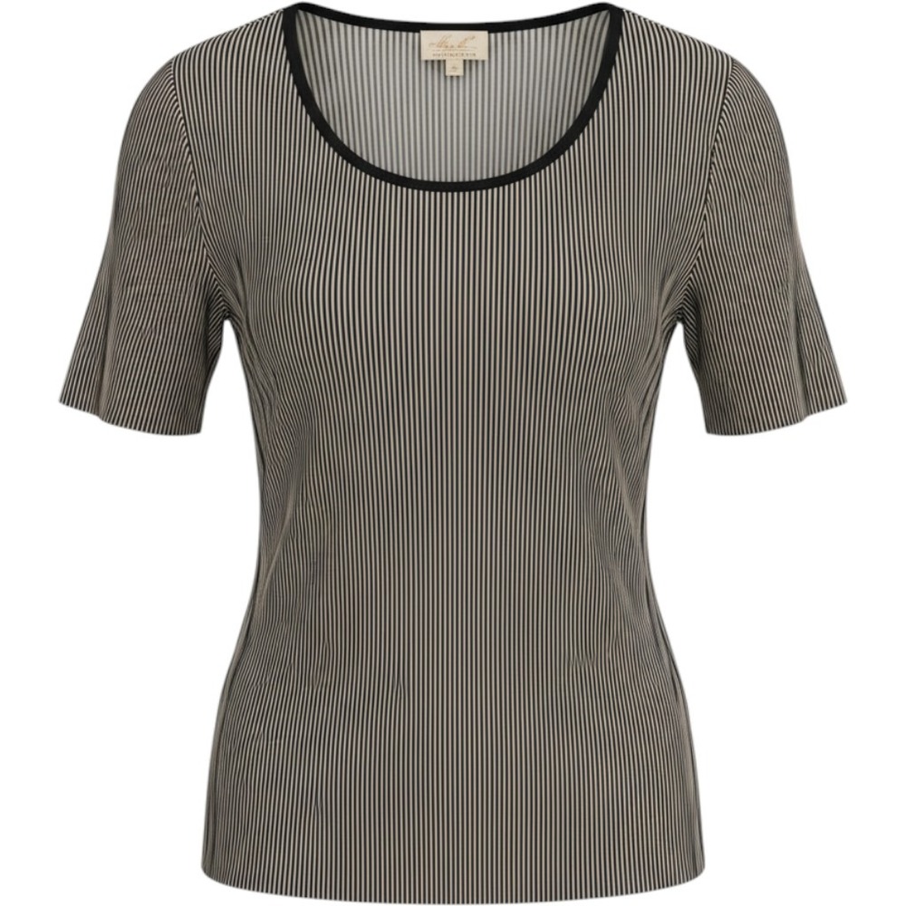 Vintage Kathie Lee Collection Y2K Black & Silver Slinky SHIMMER Top Size 14/16